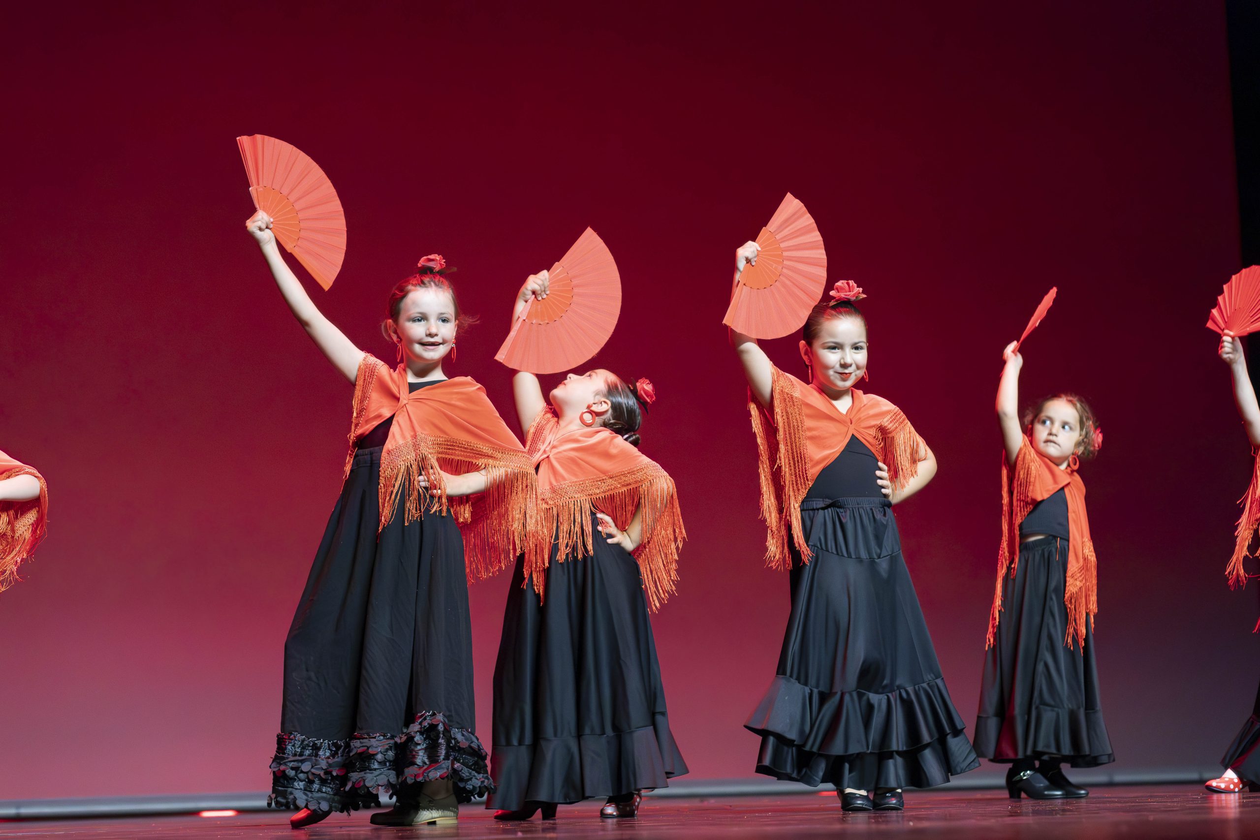 Alumnas de flamenco infantil en Magic Dance